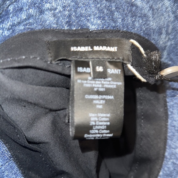 ISABEL MARANT DENIM BUCKET HAT SZ 56 - Picture 3 of 6